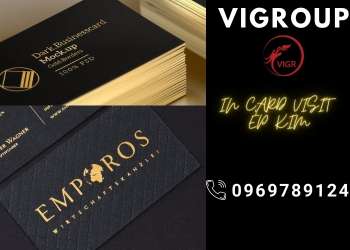 Ở ĐÂU IN CARD VISIT ÉP KIM – DANH THIẾP ÉP KIM ĐẸP TẠI TP.HCM| VIGROUP