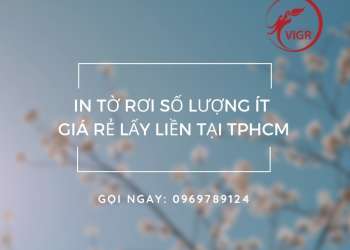IN TỜ RƠI SỐ LƯỢNG ÍT GIÁ RẺ LẤY LIỀN TẠI TPHCM