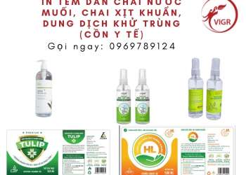 IN TEM DÁN CHAI NƯỚC MUỐI CHAI XỊT KHUẨN CHAI DUNG DỊCH KHỬ KHUẨN GIÁ TỐT TẠI TP.HCM