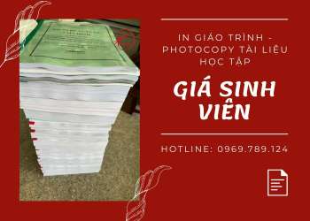 In giáo trình - Photocopy tài liệu học tập giá sinh viên Quận 10