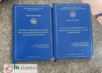 Bìa Mạ vàng Đại học Kinh tế - Luật