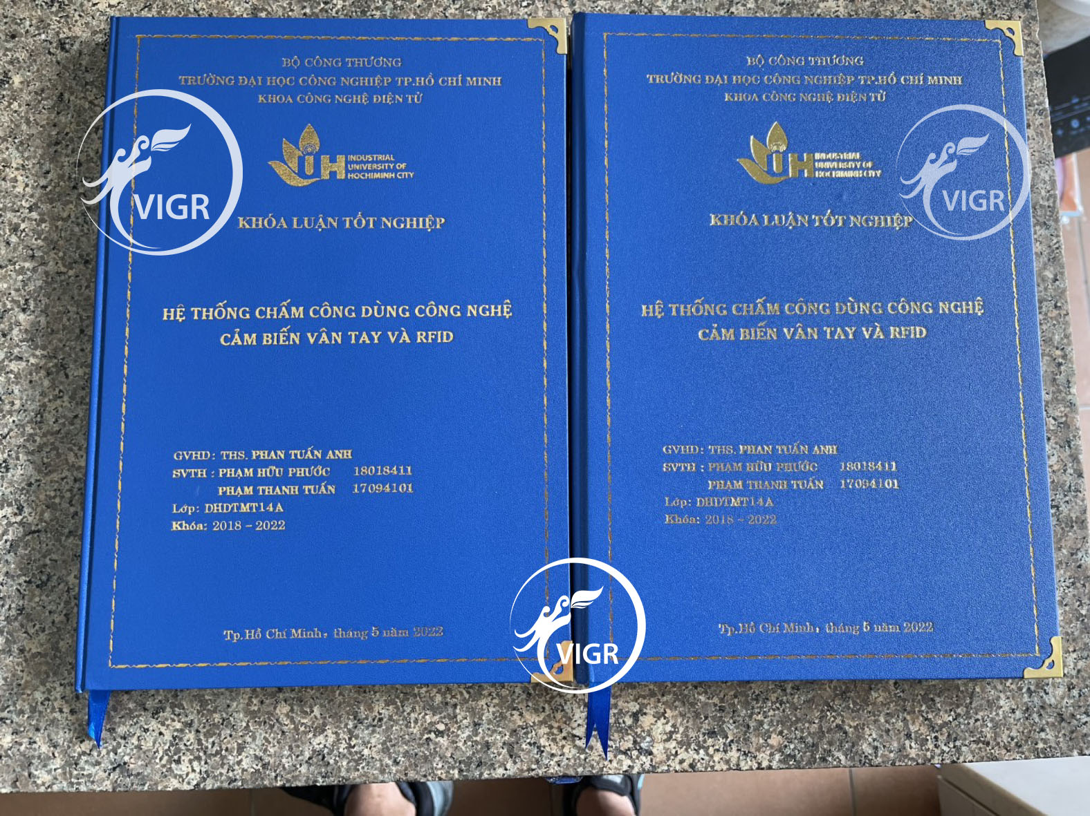 Bìa mạ vàng ĐH Công Nghiệp HCM
